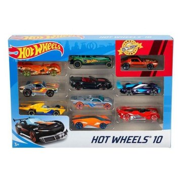 Hracia sada dopravných prostriedkov Hot Wheels Kov (10 Pcs)