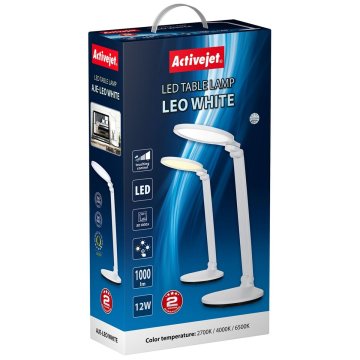 Stolná lampa Activejet AJE-LEO Biela 1000 Lm 12 W