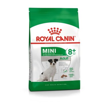 Krmivo Royal Canin Mini Adult 8+ Senior Ryža Rastlinný Vtáky 8 kg