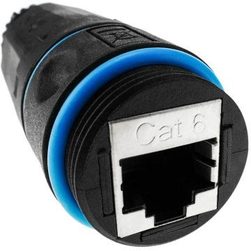 RJ45 adaptér Techly IWP-MD C6-IP68T Čierna