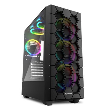 Počítačová skriňa ATX v prevedení midi-tower Sharkoon RGB HEX Čierna