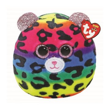 TY Squish A Boo Cuddly Cushion Leopard Dotty 8 cm