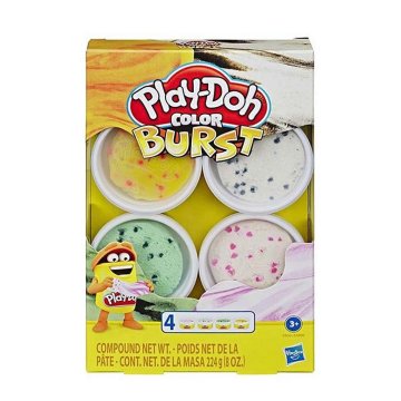 Farebná explózia Play-Doh so 4 nádobami hliny