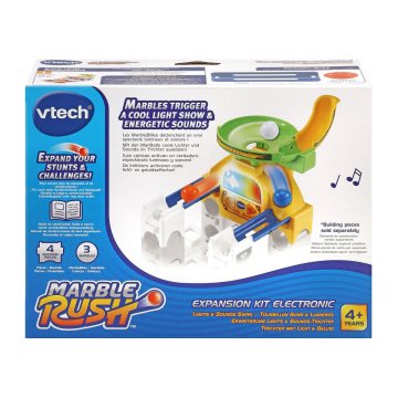 Sada guličiek Vtech Marble Rush - Expansion Kit Electronic - Trechter Okruh 4 Kusy Dráha s Rampami +