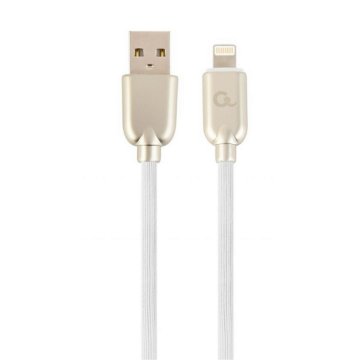 Kábel Lightning Cablexpert CC-USB2R-AMLM-2M-W