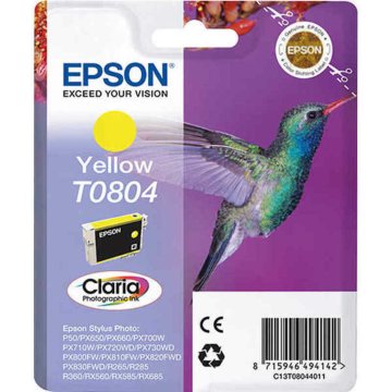 Originálne atramentové náplne Epson C13T08044011 Žltá