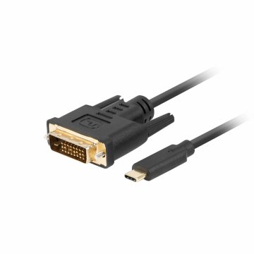 Kábel USB-C na DVI-D Lanberg CA-CMDV-10CU-0018-BK Čierna 1,8 m