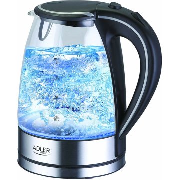 Kanvica Adler AD 1225 Čierna Sivá Plastické 2200 W 1,7 L