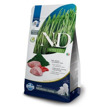 Krmivo Farmina Puppy MED/MAXI Šteňa/junior Baránok 2 Kg Spirulina