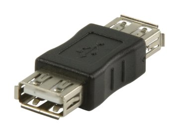 Valueline Vlcp60900b USB 2.0 USB A samica – USB A samica adaptér čierny