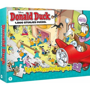 Zábavné puzzle káčera Donalda Disney 2 1000 dielikov + plagát