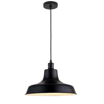 Homestyle Pro MK111-BB Priemyselná závesná lampa 36x22 cm Čierna/kov