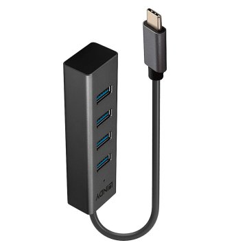 USB rozbočovač LINDY 43325 Sivá