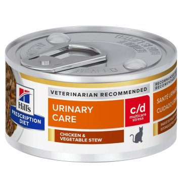 Krmivo pre mačky Hill's Feline c/d Urinary Stress Stews Kurča Prasa 82 g