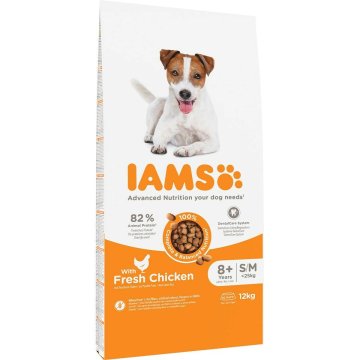 Krmivo IAMS Vitality Senior Small & Medium Kurča 12 kg