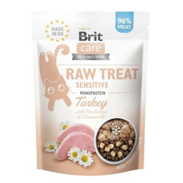 Snack for Cats Brit Care Raw Treat Sensitive Páv 40 g