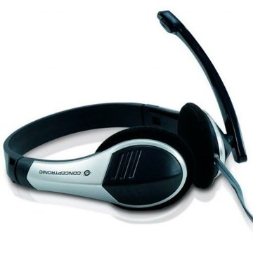 Slúchadlá s mikrofónom Conceptronic Allround Stereo Headset Čierna Striebristý