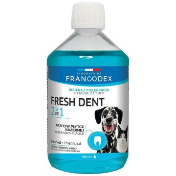 Ústna voda Francodex Fresh dent 500 ml Mačka pes