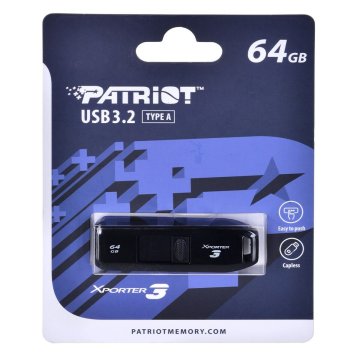 USB flash disk Patriot Memory Xporter 3 Čierna 64 GB