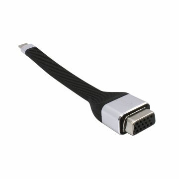 Adaptér USB C na VGA i-Tec C31FLATVGA60HZ FHD Pružný Čierna