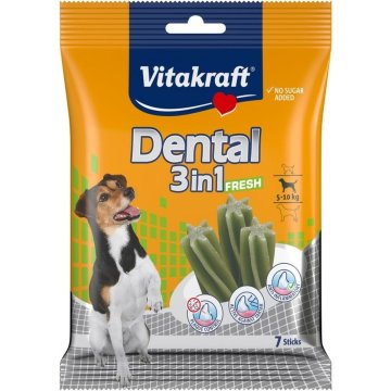 Maškrty pre psov Vitakraft Dental Fresh 3in1 S 120 g