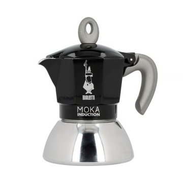 Moka Kanvica Bialetti Moka Induction Čierna Kov Nerezová oceľ Aluminium 100 ml 2 Šálky