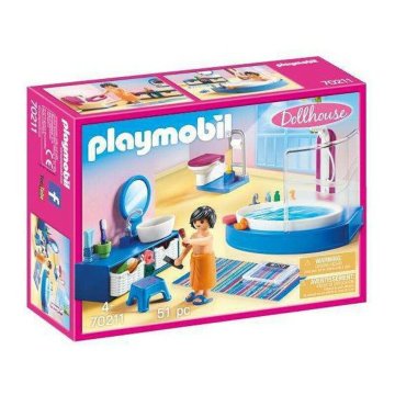 Playset Dollhouse Bathroom Playmobil 70211 Toalety (51 pcs)