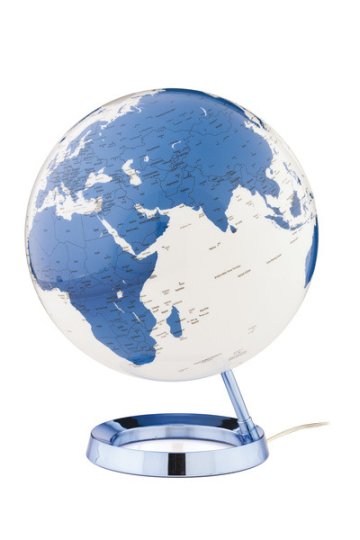 Atmosphere NR-0331F7N5-GB Globe Bright HOT Blue Plastová základňa s priemerom 30 cm a osvetlením