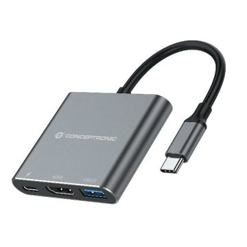 USB rozbočovač Conceptronic 110518807101 Sivá 100 W