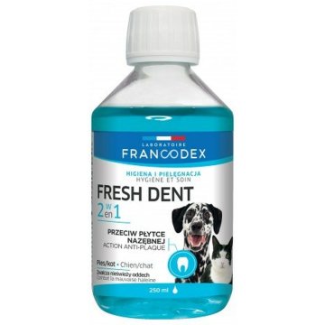 Ústna voda Francodex Fresh dent 250 ml Mačka pes