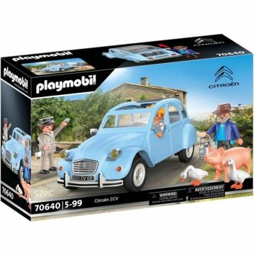 Hracia sada dopravných prostriedkov Playmobil Citroen 2CV 70646 Automobil Modrá 57 Kusy