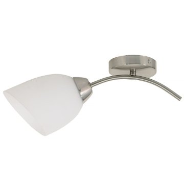 Nástenná lampa Activejet Biela Nikel Kov Sklo 40 W 40 x 12 x 20 cm (1 Kusy)