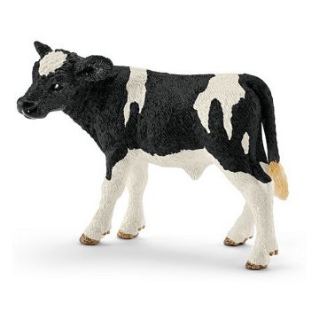 Schleich Black and White Calf