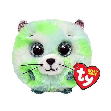 TY Beanie Balls Cuddly Toy Cat Evie 10 cm