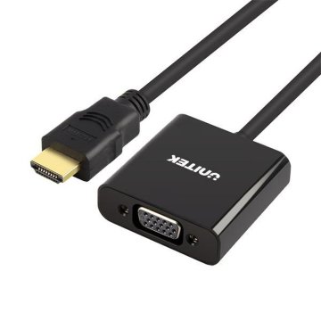 Adaptér HDMI na VGA s Audio Unitek Y-6333 Čierna