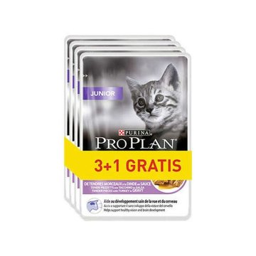 Krmivo pre mačky Purina Pro Plan Junior Páv 4 x 85 g