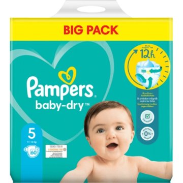 Pampers Baby Dry Veľkosť 5 11-16 KG 60 Plienky