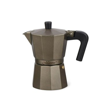 Moka Kanvica Feel Maestro MR-1666-6-BROWN Čierna Bronz Aluminium 300 ml 6 Šálky