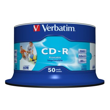 CD-R Verbatim AZO Wide Inkjet Printable 50 kusov (50 kusov)