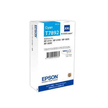 Originálne atramentové náplne Epson T789240 Azúrová