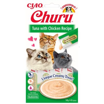 Snack for Cats Inaba Churu Kurča Mäso Ryby