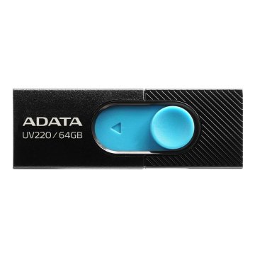 USB flash disk Adata UV220 Čierna/Modrá 64 GB