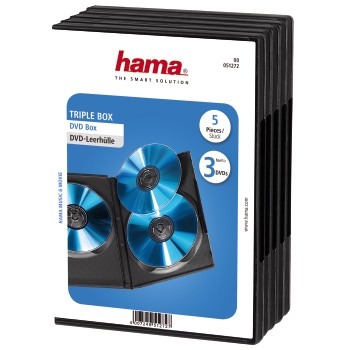 Hama DVD 3 Box 5 Pack Black