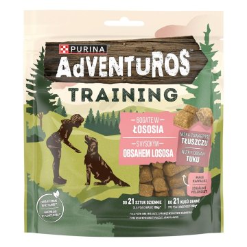 Maškrty pre psov Purina Adventuros Adiestramiento salmon 115 g