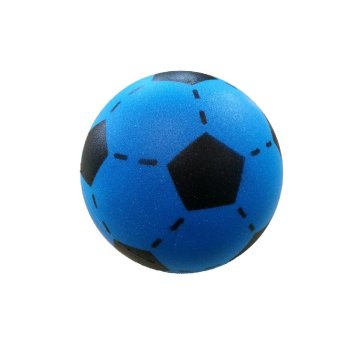 Mäkký futbal 20 cm modro/čierna