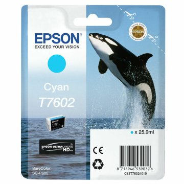 Originálne atramentové náplne Epson C13T76024010 Azúrová