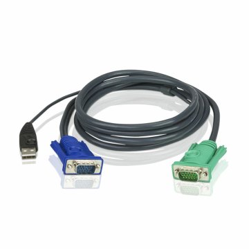 KVM Switch Aten Cable KVM USB con SPHD 3 en 1 de 1,8 m 1,8 m