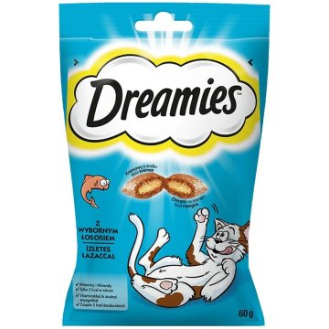 Snack for Cats Dreamies Cukríky (sladkosti) Lososová 60 L 60 g