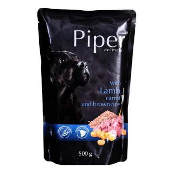 Mokré jedlo Dolina Noteci Piper Animals Baránok Mrkva 500 g