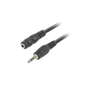 Kábel Audio Jack (3,5 mm) Lanberg CA-MJFJ-10CC-0050-BK 5 m Čierna